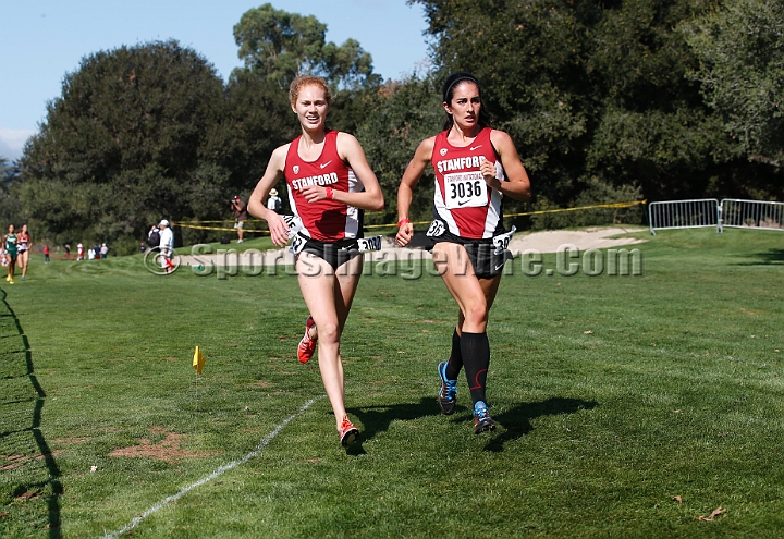 2014StanfordCollWomen-350.JPG - College race at the 2014 Stanford Cross Country Invitational, September 27, Stanford Golf Course, Stanford, California.